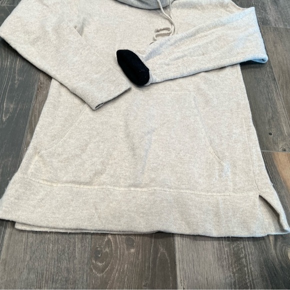 Classiques Entier Women's Cashmere Angora Tunic Cowl Sweater Kangaroo Pocket S - Picture 2 of 6